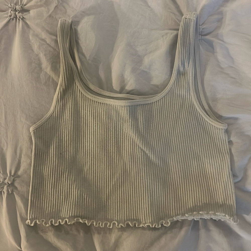 White crop top